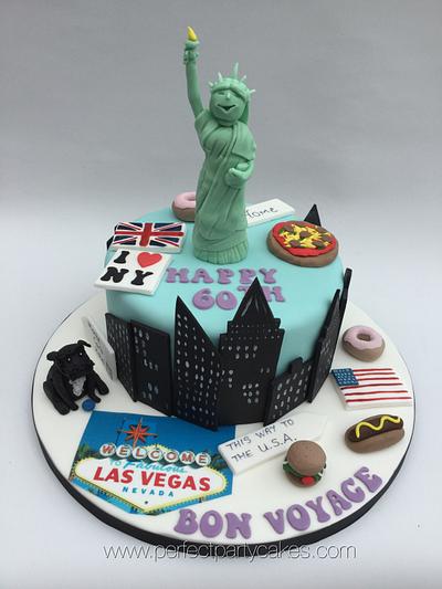 America Themed cake - Cake by Perfect Party Cakes (Sharon Ward)