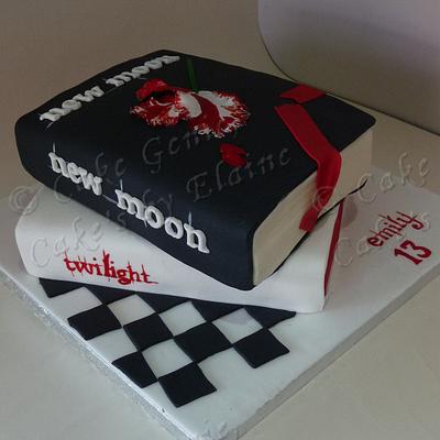 Twilight Books Birthday Cake - Cake by Elaine Bennion (Cake Genie, Cakes by Elaine)