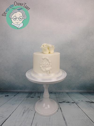 40 year celebration wedding cake - Cake by DeOuweTaart