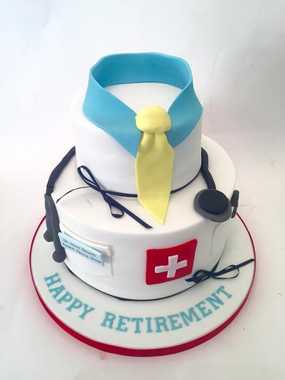 Doctors Retirement Cake - Cake by Claire Lawrence