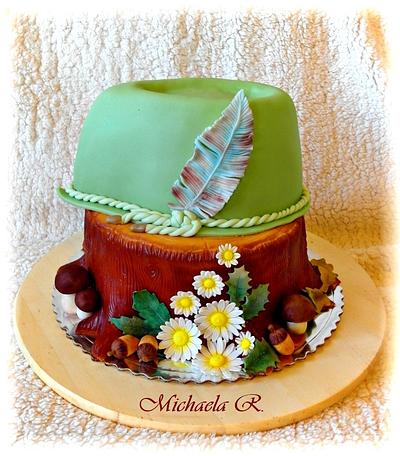 Tree stump cake  - Cake by Mischell