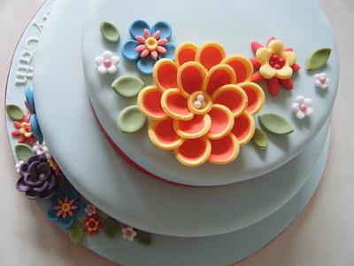 Birthday Flowers! - Cake by Laura Galloway 