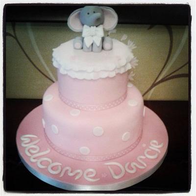 Elephant baby shower cake - Cake by Emma