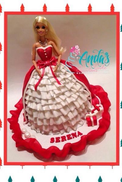 Christmas Barbie Princess Cake - Cake by Anda Nematalla