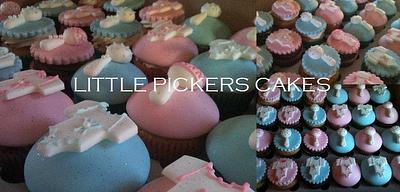 pink & blue baby shower cupcakes - Cake by little pickers cakes