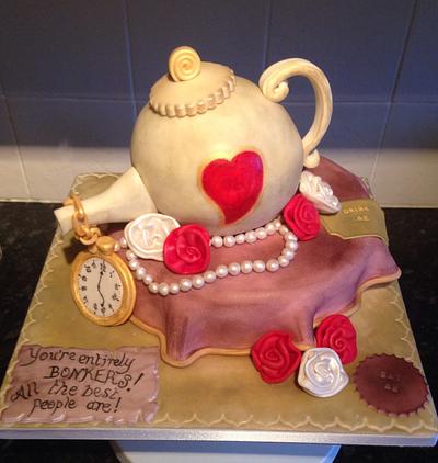 Mad Hatter Tea Party Cake - Cake by Hayley Four Seasons Cakes