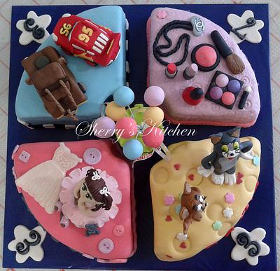 4 kids Birthday cake - Cake by Elite Sweet Cakes