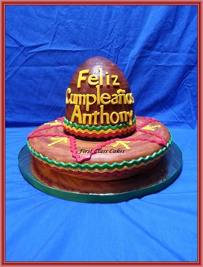 Mexican Sombrero Hat Cake - Cake by First Class Cakes