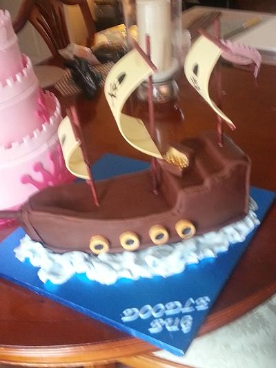Pirate Ship Birthday Cake - Cake by Topperscakes