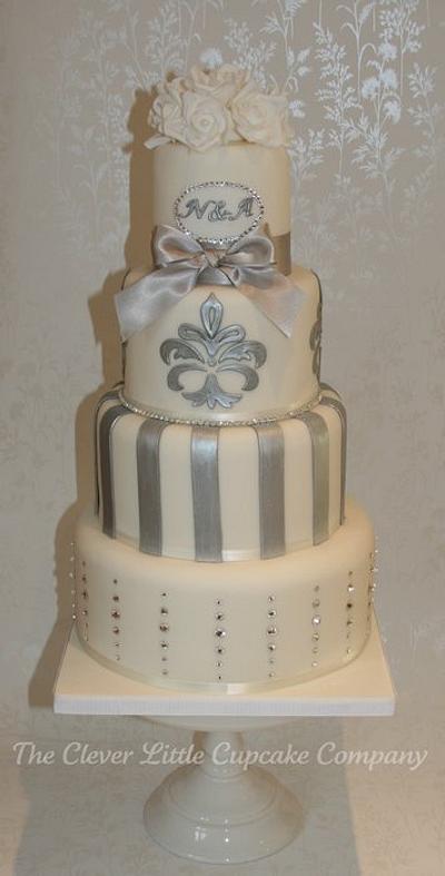 Swarovski Crystal Wedding Cake - Cake by Amanda’s Little Cake Boutique
