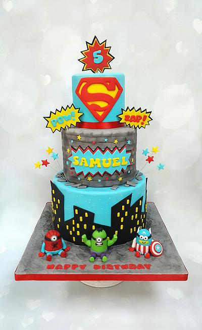 Minion superhero's - Cake by Vanilla Iced 