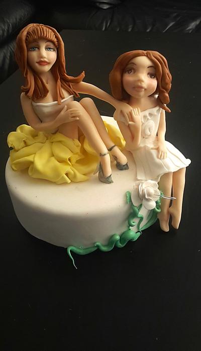mom whit her girl - Cake by Nivo
