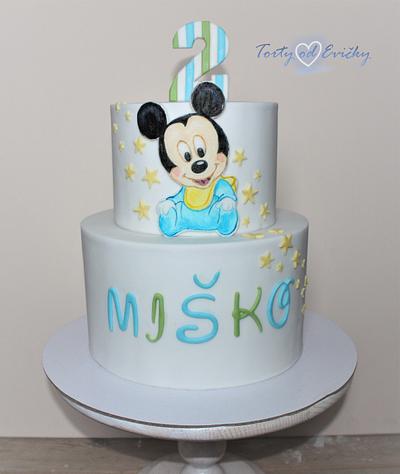 Baby Mickey Mouse  - Cake by Cakes by Evička