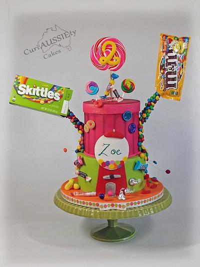 Gravity defying "ICING SMILES" candy shop cake - Cake by CuriAUSSIEty  Cakes