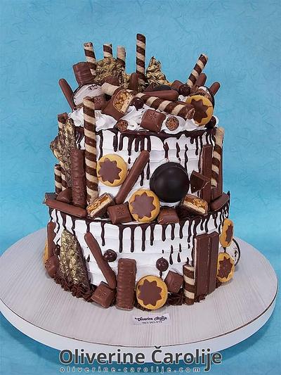 Drip Choco Cake - Cake by Oliverine Čarolije 