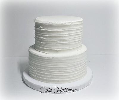 Rustic Iced Wedding Cake - Cake by Donna Tokazowski- Cake Hatteras, Martinsburg WV