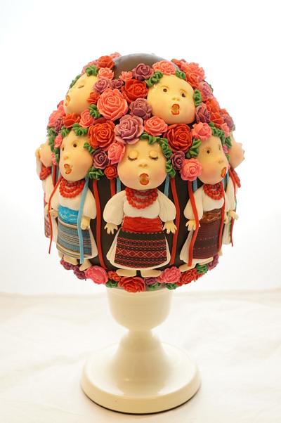 Easter Egg cake.  Eugenia Gapchinska "Хор имени Веревки" - Cake by Svetlana Petrova