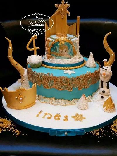 Elsa frozen cake - Cake by Fées Maison (AHMADI)
