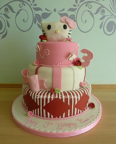 Hello Kitty 3rd Birthday Cake - Cake by Caketastic Creations