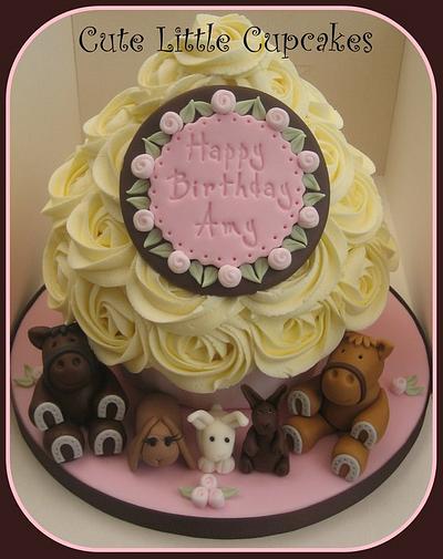 Pet Owners Giant Cupcake - Cake by Heidi Stone