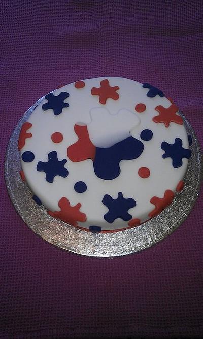Jubilee colours - Cake by Kerry
