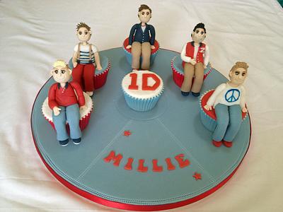 One Direction cupcakes - Cake by SuesHobbyCakes