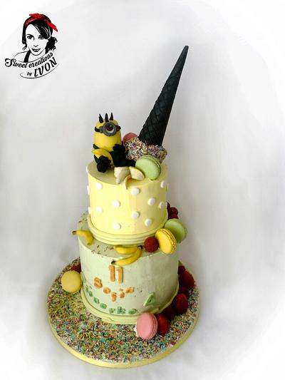 Cream Cake - Minion/Ice Cream Cone - Cake by Ivon