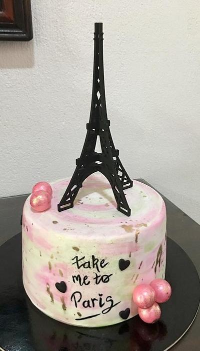 Paris themed birthday - Cake by N&N Cakes (Rodette De La O)