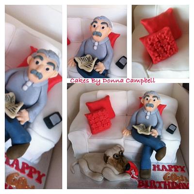 60th Couch - Cake by Donna Campbell