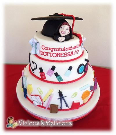 Graduation cake for Doc Cirillo - Cake by Sara Solimes Party solutions