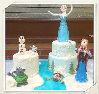 My Nieces Frozen cake - Cake by Kate