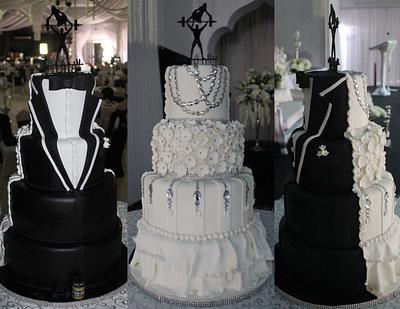 Tuxedo Muscle Wedding Cake - Cake by MsTreatz