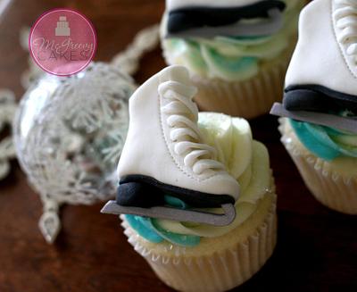Ice Skate Cupcakes - Cake by Shawna McGreevy