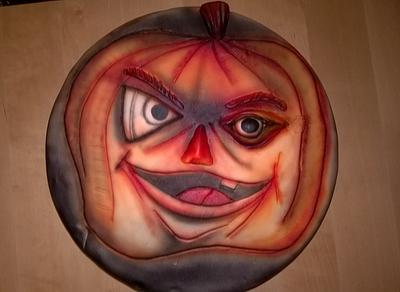 Halloween pumpkin cake - Cake by Lucias023