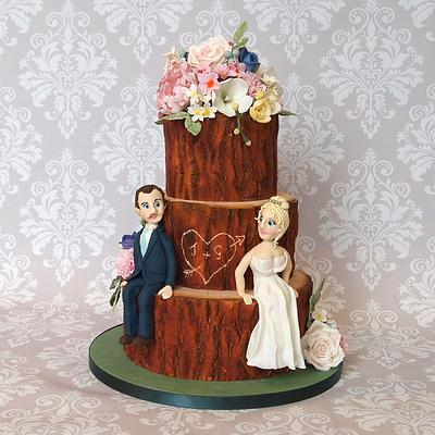Floral Woodland - Cake by Jen's Cake Boutique