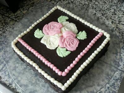 My first cake before wilton course   - Cake by Maria's  cakes !!!