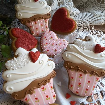 Valentine cupcakes  - Cake by Teri Pringle Wood
