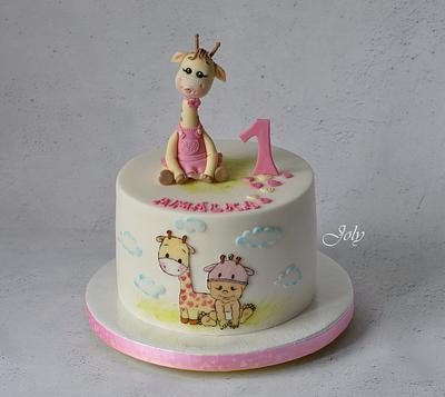 With giraffe - Cake by Jolana Brychova