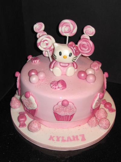 candy land kitty  - Cake by d and k creative cakes