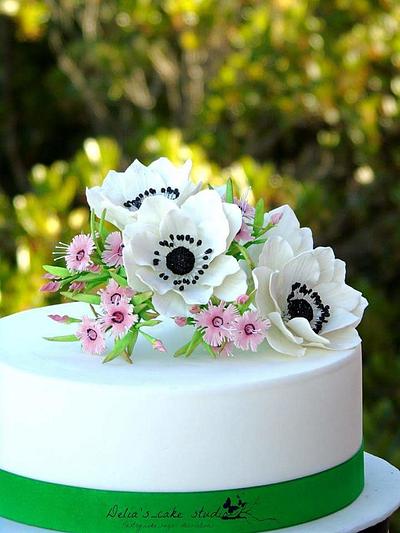 Anemones - Cake by Delia's_cake studio