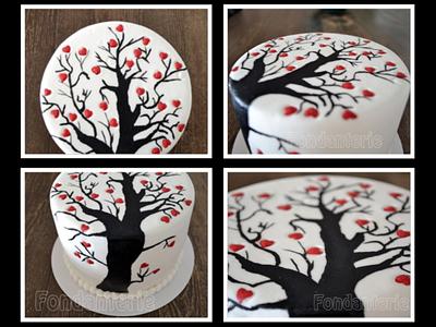 Love tree cake - Cake by Fondanterie