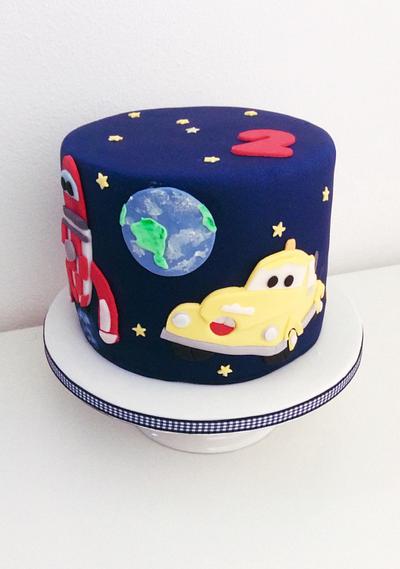 Tom the Tow Truck and the Rocket in Space - Cake by Dasa