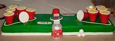 Beer Pong - Cake by Lauren