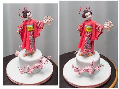 japanese geisha cake - Cake by Casta Diva