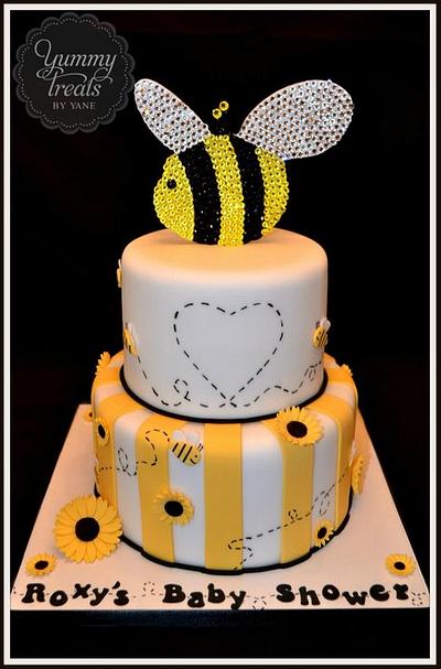 Bees Baby Shower cake! - Cake by YummyTreatsbyYane