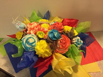 Cupcake bouquet  - Cake by Danielle Crawford