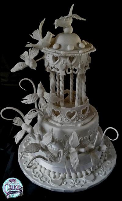 Gazebo Wedding cake - Cake by realdealuk