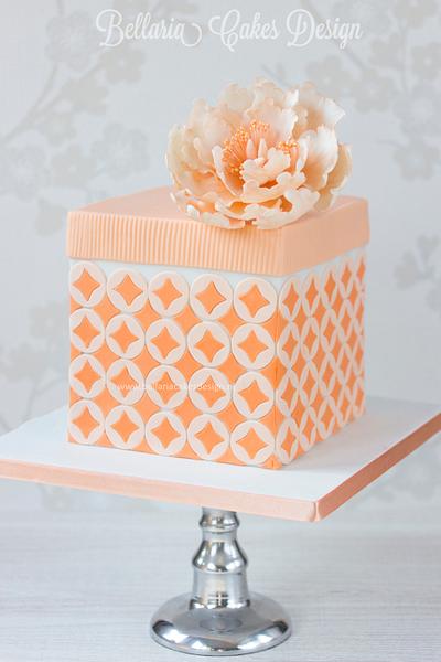 Gift box cake - Cake by Bellaria Cake Design 