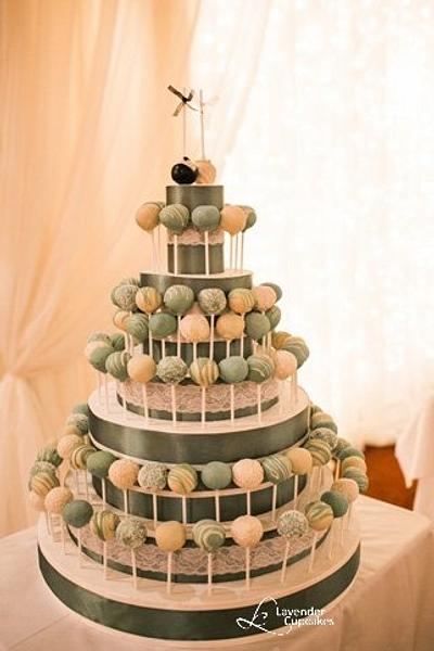 CakePop Wedding Cake - Cake by LavenderCupcakes