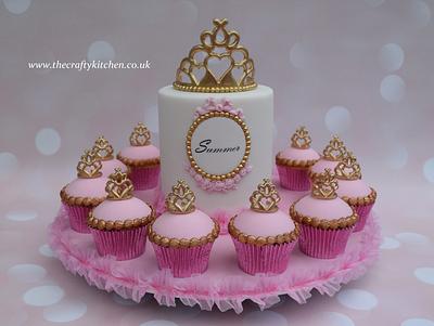 Princess themed cake & cupcakes - Cake by The Crafty Kitchen - Sarah Garland